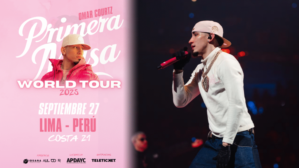 Omar Courtz Anuncia Concierto en Perú como Parte de su Exitosa Gira «Primera Musa World Tour»