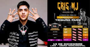 CRIS MJ hará vibrar Lima con concierto en el Arena Monumental este 13 de diciembre